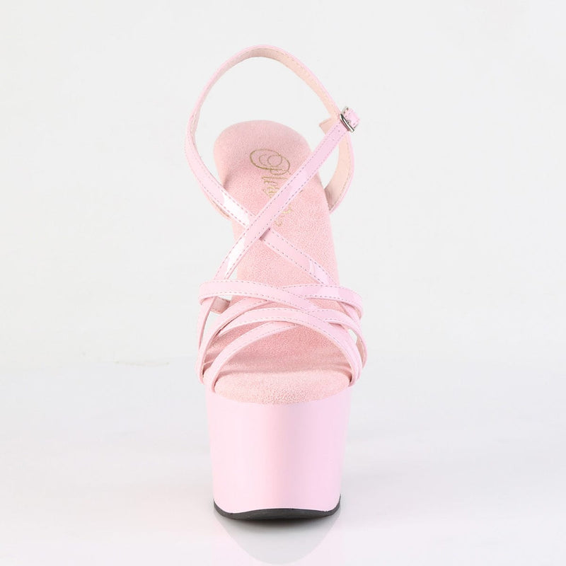 Pleaser ADORE-713 Platform Sandal (Baby Pink Patent/Baby Pink)