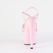 Pleaser ADORE-713 Platform Sandal (Baby Pink Patent/Baby Pink)