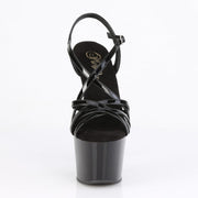 Pleaser ADORE-713 Platform Sandal (Black Patent/Black)