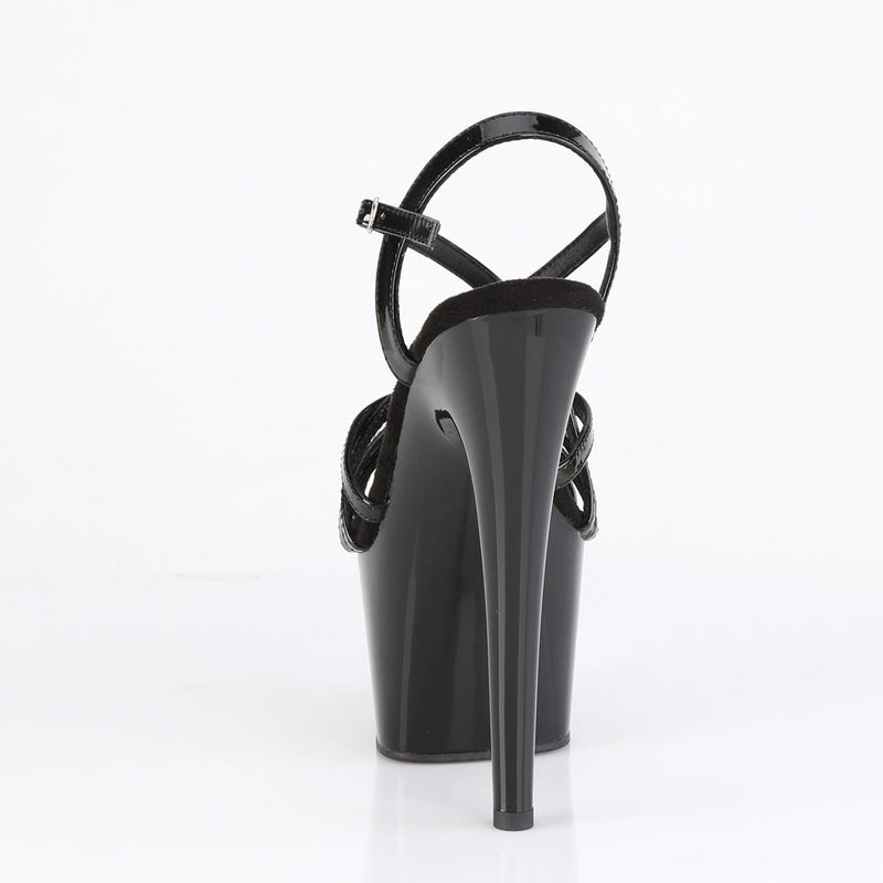 Pleaser ADORE-713 Platform Sandal (Black Patent/Black)