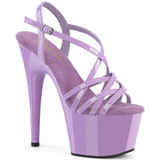 Pleaser ADORE-713 Platform Sandal (Lavender Patent/Lavender)