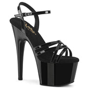Pleaser ADORE-717 Platform Sandal (Black Patent/Black)