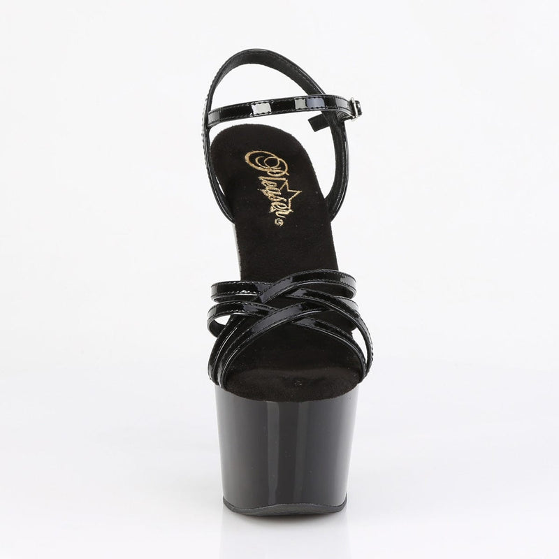 Pleaser ADORE-717 Platform Sandal (Black Patent/Black)