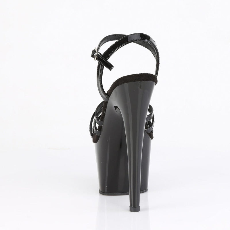 Pleaser ADORE-717 Platform Sandal (Black Patent/Black)