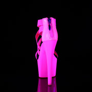 Pleaser ADORE-769UV Platform Sandal (Neon Hot Pink Elastic Band-Patent/Neon Hot Pink)