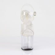 Pleaser AMAZE-808 Platform Sandal (Clear/Clear)