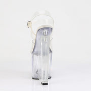 Pleaser AMAZE-808 Platform Sandal (Clear/Clear)