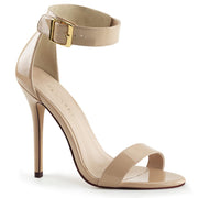 Pleaser AMUSE-10 Sandal (Cream Patent) 5
