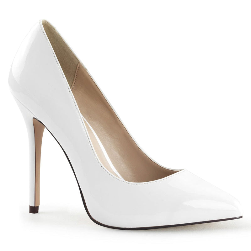 Pleaser AMUSE-20 Pump (White Patent) 5