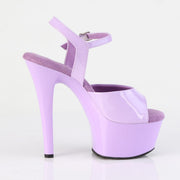 Pleaser ASPIRE-609 Platform Sandal (Lavender Patent/Lavender)
