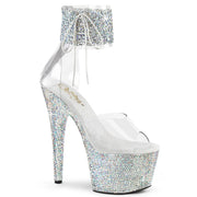 Pleaser BEJEWELED-724RS-02 Platform Sandal (Clear-Silver Multi Rhinestone/Silver AB Rhinestone) 5
