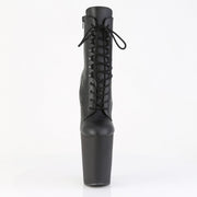 Pleaser BEWITCHED-1020 Platform Ankle Boot (Black Faux Leather/Black Matte)