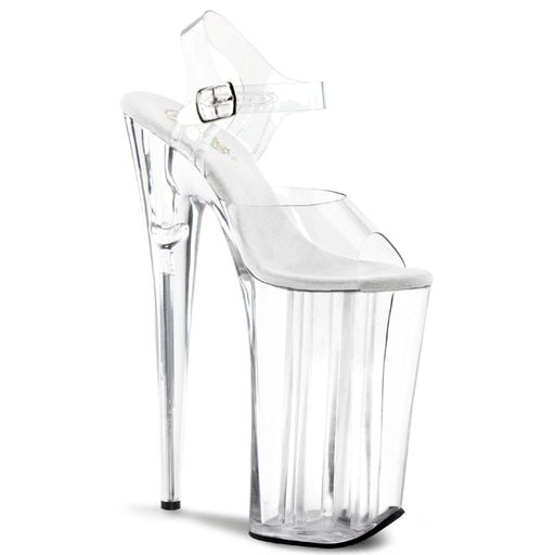 Pleaser BEYOND-008 Platform Sandal (Clear/Clear) 5