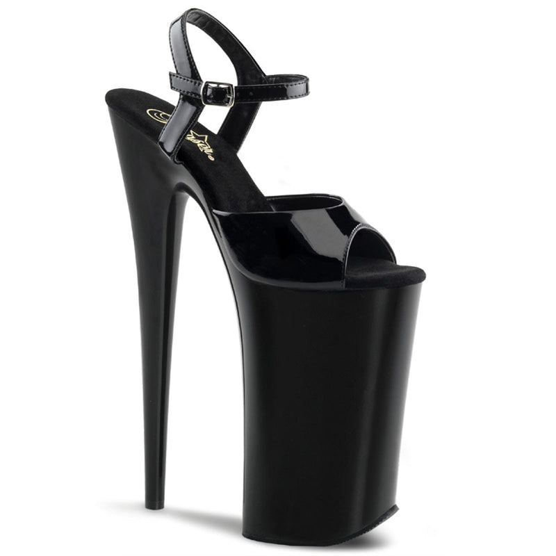 Pleaser BEYOND-009 Platform Sandal (Black/Black)