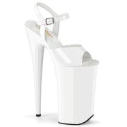 Pleaser BEYOND-009 Platform Sandal (White Patent/White) 5