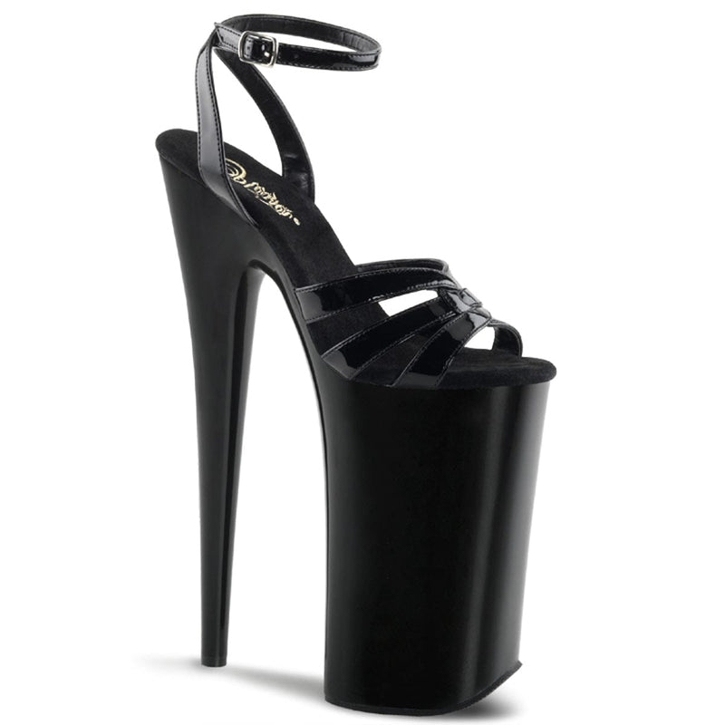 Pleaser BEYOND-012 Platform Sandal (Black/Black)