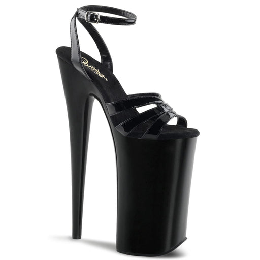 Pleaser BEYOND-012 Platform Sandal (Black/Black)