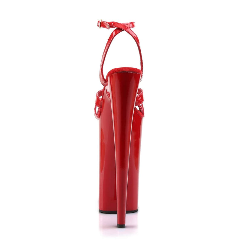 Pleaser BEYOND-012 Platform Sandal (Red/Red)