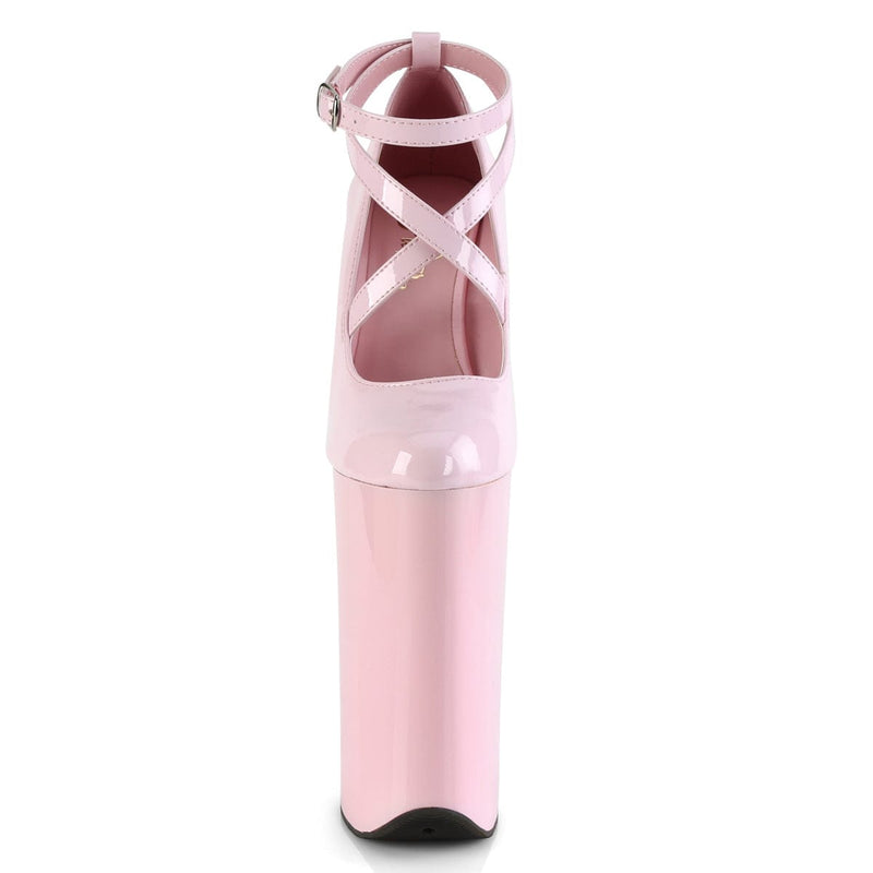Pleaser BEYOND-087 Platform Pump (Baby Pink Patent/Baby Pink)