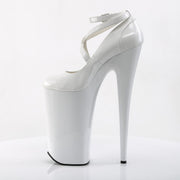 Pleaser BEYOND-087 Platform Pump (White/White)