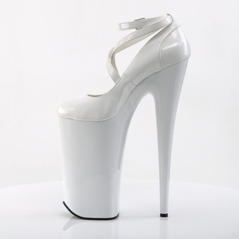 Pleaser BEYOND-087 Platform Pump (White/White)