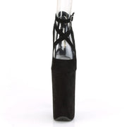 Pleaser BEYOND-087FS Black Faux Suede/Black Faux Suede