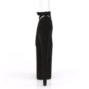 Pleaser BEYOND-087FS Black Faux Suede/Black Faux Suede