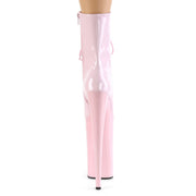 Pleaser BEYOND-1020 Platform Ankle Boot (Baby Pink Patent/Baby Pink)