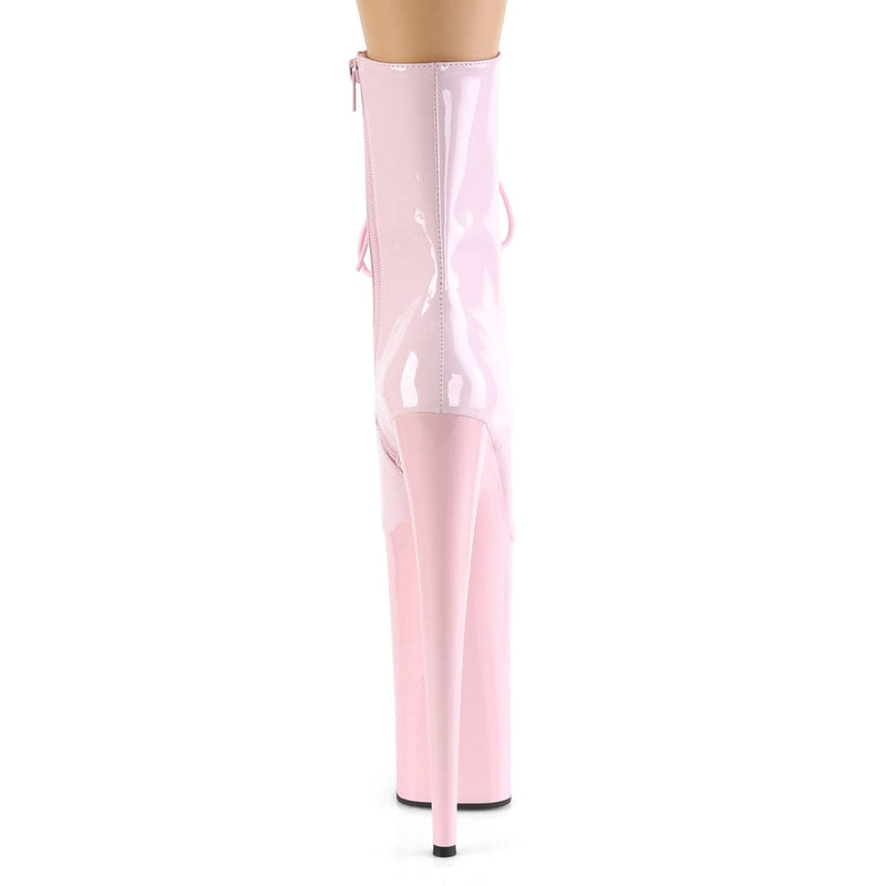 Pleaser BEYOND-1020 Platform Ankle Boot (Baby Pink Patent/Baby Pink)