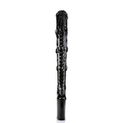 Pleaser BEYOND-3028 Platform Thigh High Boot (Black Stretch Patent/Black)
