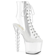 Pleaser BLISS-1016C Platform Ankle Boot (Clear/Clear) 5