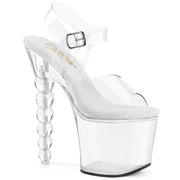 Pleaser BLISS-708 Platform Sandal (Clear/Clear) 5