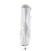 Pleaser BLONDIE-R-1020 Platform Ankle Boot (White Patent/White)