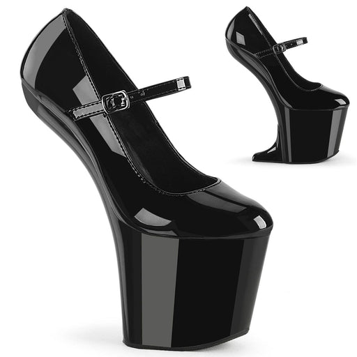 Pleaser CRAZE-880 Platform Pump (Black Patent/Black) 6