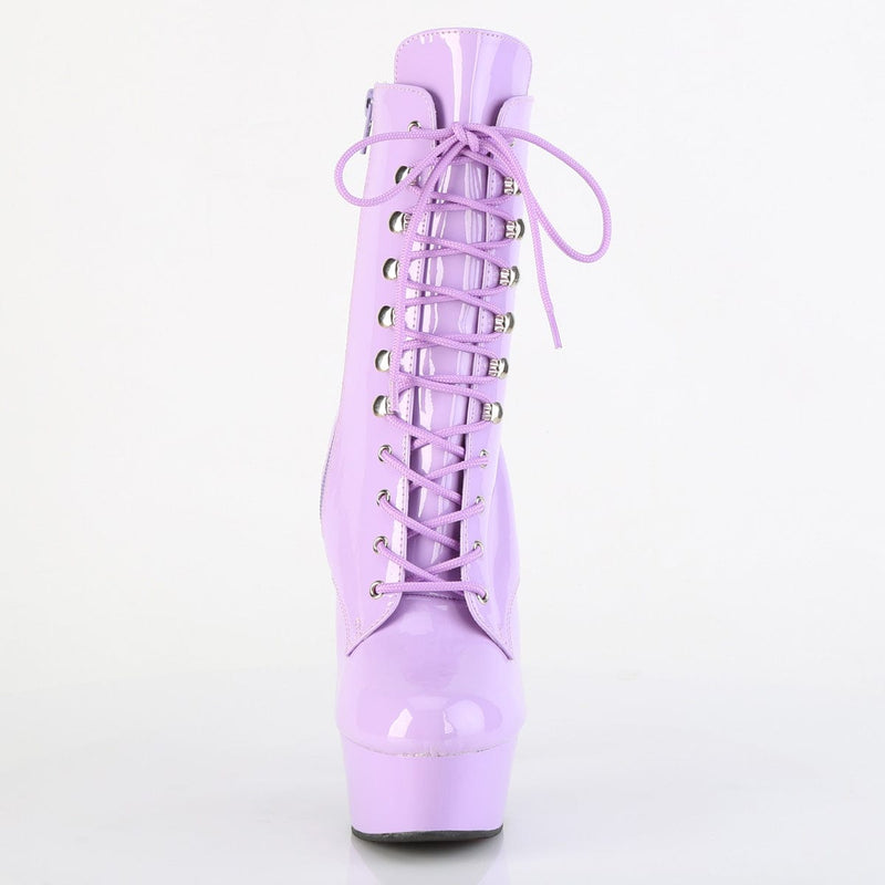 Pleaser DELIGHT-1020 Platform Ankle Boot (Lavender Patent/Lavender)