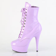 Pleaser DELIGHT-1020 Platform Ankle Boot (Lavender Patent/Lavender)