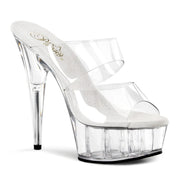 DELIGHT-602 Platform Slide (Clear/Clear)