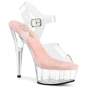 DELIGHT-608 Platform Sandal (Clear-Baby Pink/Clear)