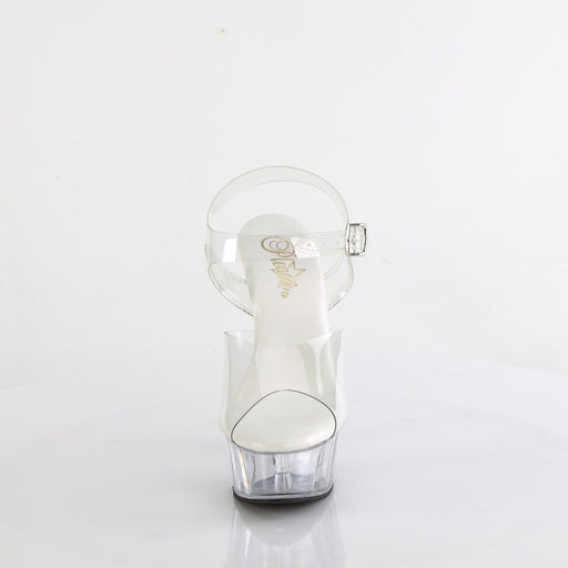 Pleaser DELIGHT-608VL Platform Sandal (Clear/Clear)