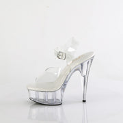 Pleaser DELIGHT-608VL Platform Sandal (Clear/Clear)