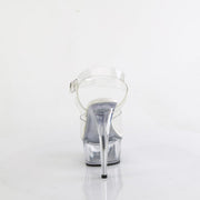 Pleaser DELIGHT-608VL Platform Sandal (Clear/Clear)