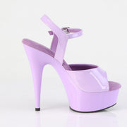 Pleaser DELIGHT-609 Platform Sandal (Lavender Patent/Lavender)