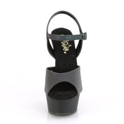 Pleaser DELIGHT-609REFL Platform Sandal (Green Multi Reflective/Black Matte)
