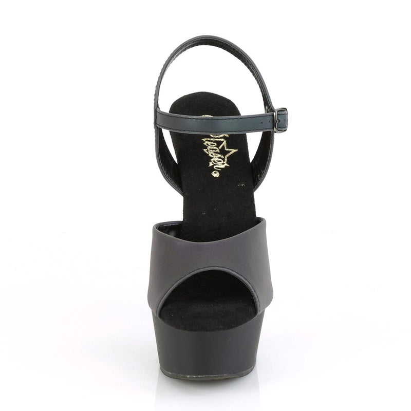 Pleaser DELIGHT-609REFL Platform Sandal (Green Multi Reflective/Black Matte)