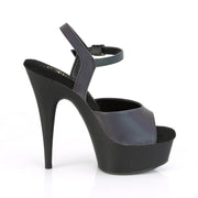 Pleaser DELIGHT-609REFL Platform Sandal (Green Multi Reflective/Black Matte)