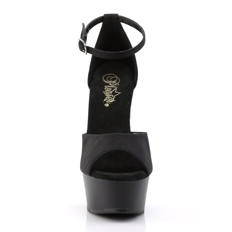 Pleaser DELIGHT-618PS Platform Sandal (Black Potosoie/ Black Matte)