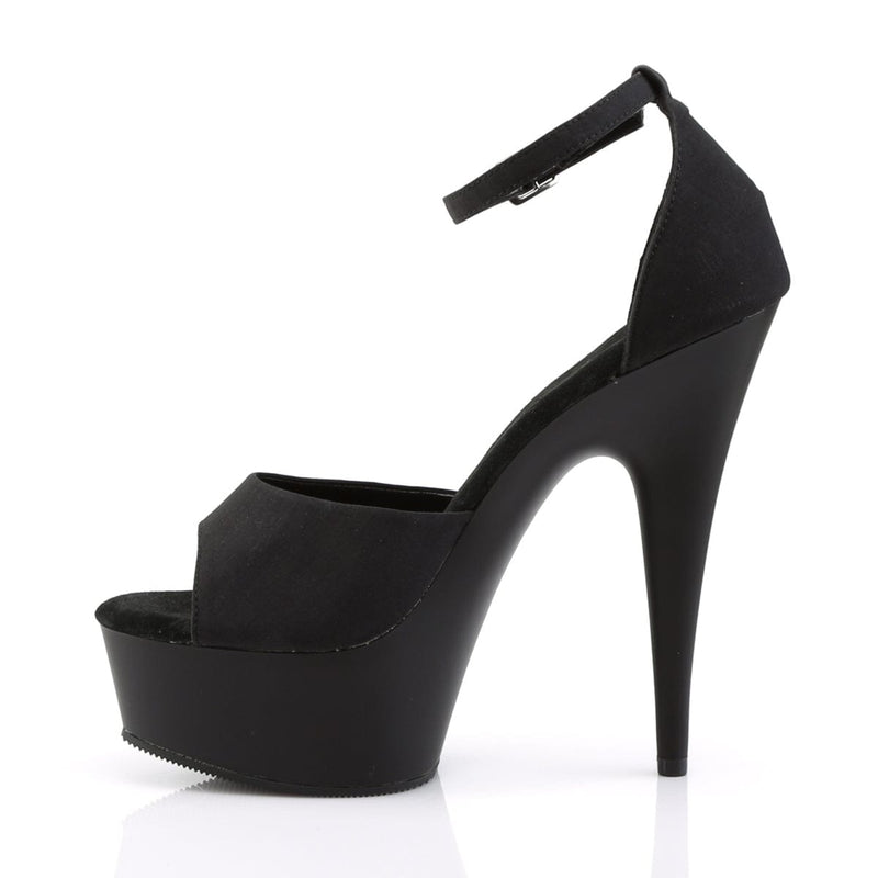 Pleaser DELIGHT-618PS Platform Sandal (Black Potosoie/ Black Matte)