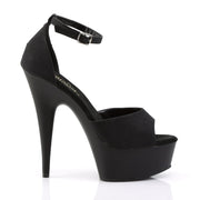 Pleaser DELIGHT-618PS Platform Sandal (Black Potosoie/ Black Matte)