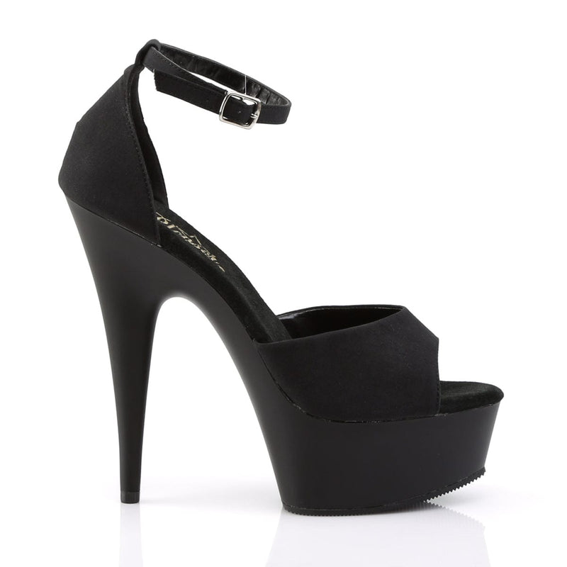 Pleaser DELIGHT-618PS Platform Sandal (Black Potosoie/ Black Matte)