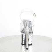 Pleaser DISCOLITE-708STAR Clear/Silver Chrome